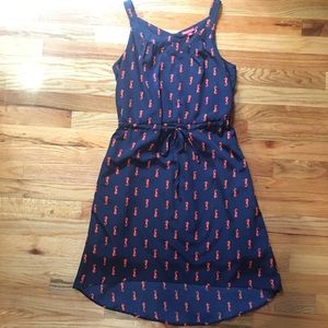 Merona from Target Navy and Orange Seahorse Dress